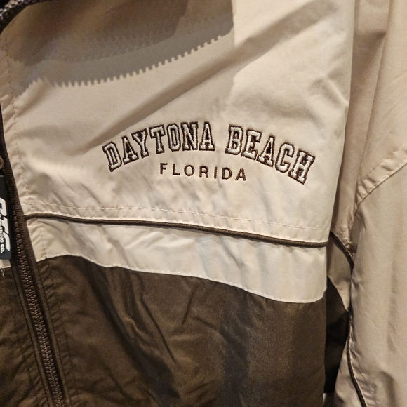 Men's Brown and Tan Windbreaker Daytona Beach - Picture 2 of 5